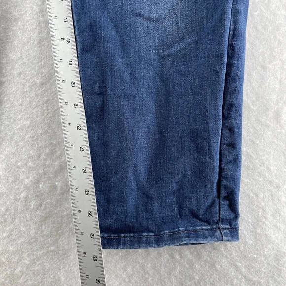 Lane Bryant Pants Women's 18S Blue Denim Flex Magic Waistband Midrise Straight - Picture 5 of 9